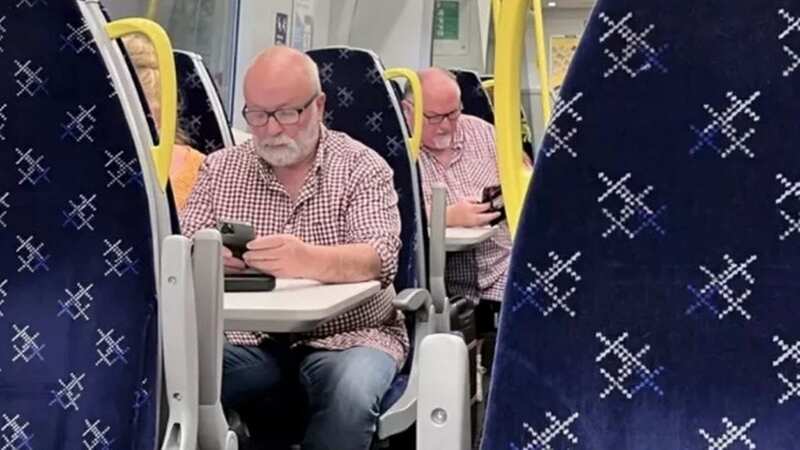 The doppelgangers aboard the ScotRail train (Image: imgur)
