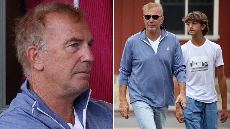 Kevin Costner and his son were pictured going to brunch (Image: BACKGRID)
