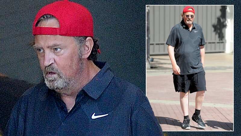 Matthew Perry was seen going for an athletic shopping spree during rare public sighting (Image: Coleman-Rayner)