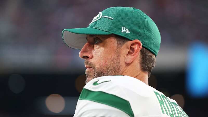 Aaron Rodgers will make his debut for the New York Jets against the Buffalo Bills on Monday Night Football (Image: Mike Stobe/Getty Images)