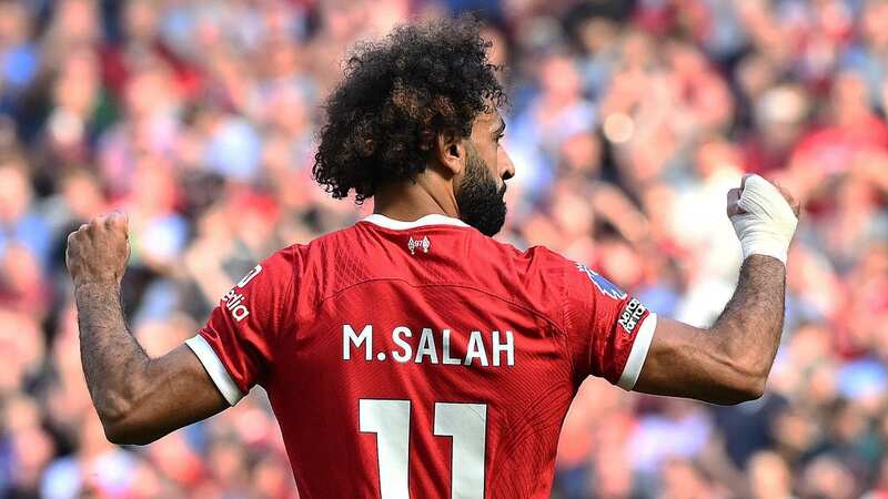 Mohamed Salah is the subject of a staggering £215m bid from Al-Ittihad (Image: Liverpool FC via Getty Images)