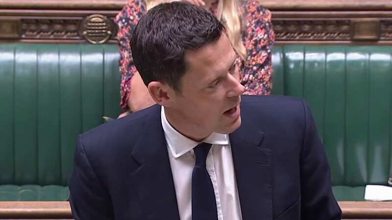 Alex Chalk gave a statement to the Commons (Image: Sky News)