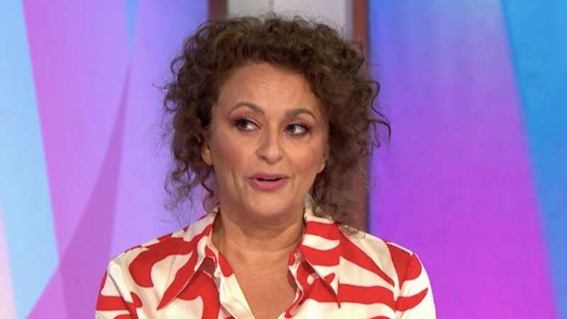 Nadia Sawalha struggled to control her emotions speaking about loss on Loose Women (Image: ITV)