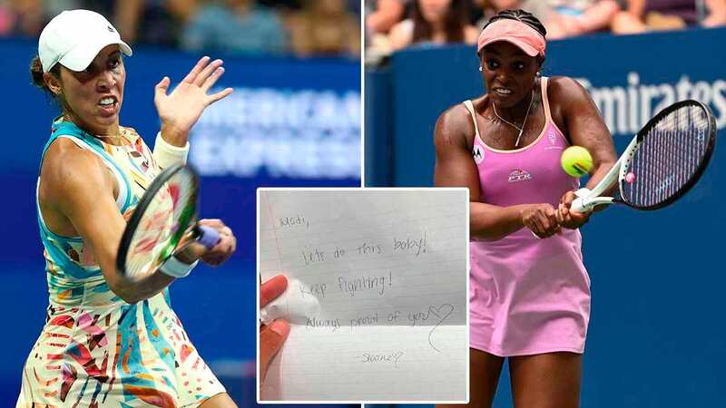 Madison Keys was sent a heart-warming note by fellow US tennis star Stone Stephens before her last eight US Open match (Image: Madison_Keys/Twitter)