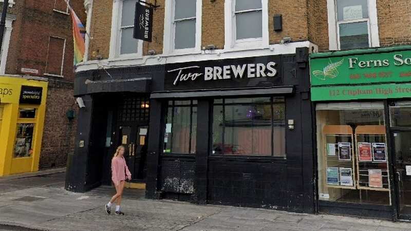 Two men were allegedly attacked outside the Two Brewers in Clapham, London (Image: Google Maps)