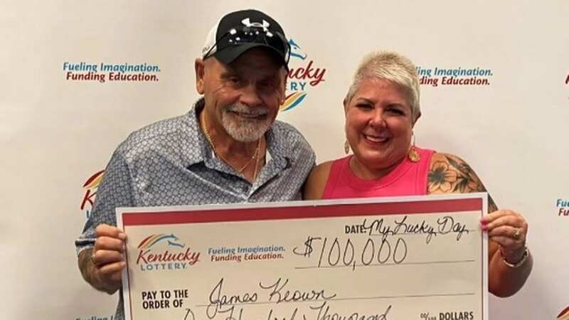 After purchasing a £80,177 Powerball ticket from the Kentucky Lottery, James Keown recently retired (Image: Kentucky Lottery)