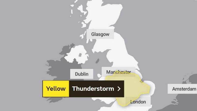 Met Office issues yellow warnings for thunderstorms across UK amid heatwave