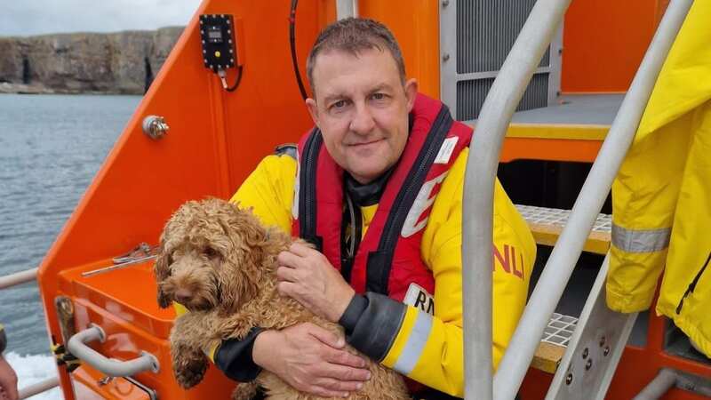 The RNLI helped reunite Floyd with his owner after a Kayaker pulled him to safety