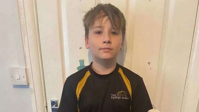 Bradley was sent to school in his PE kit by his mum amid the heatwave (Image: Supplied)