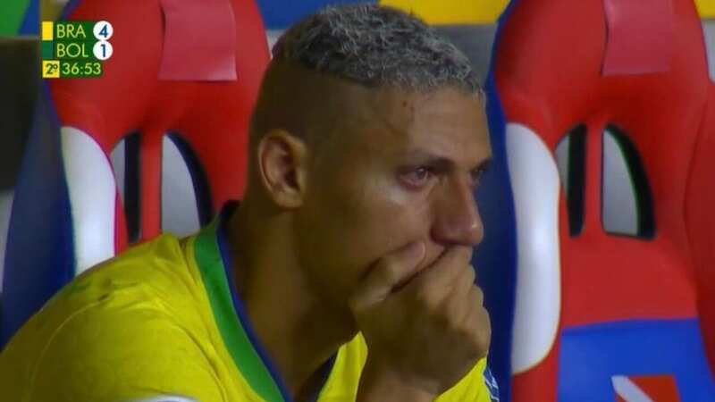 Richarlison was in tears after being substituted for Brazil