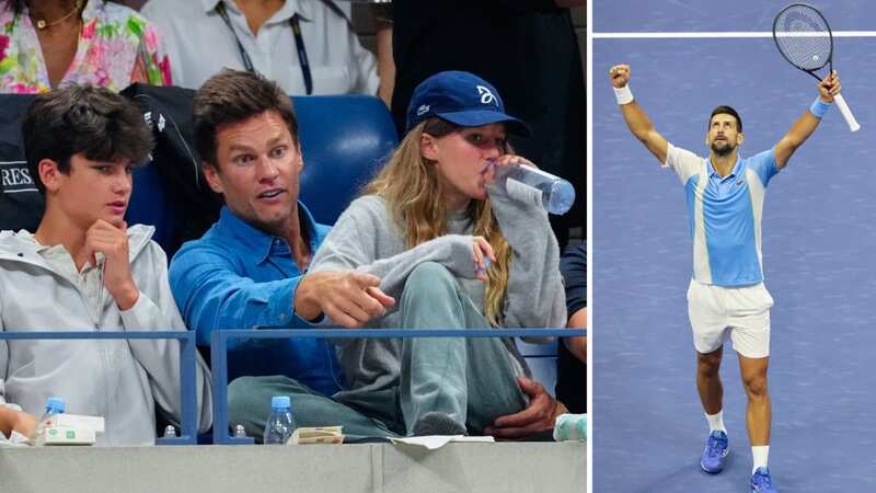 Tom Brady and his children travelled to New York to watch the US Open on Friday. (Image: Gotham/GC Images)