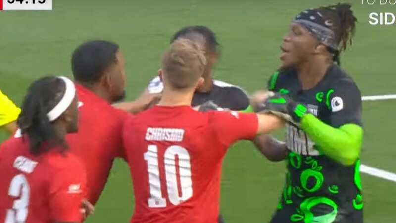 KSI clashed with his fellow YouTubers on Saturday afternoon