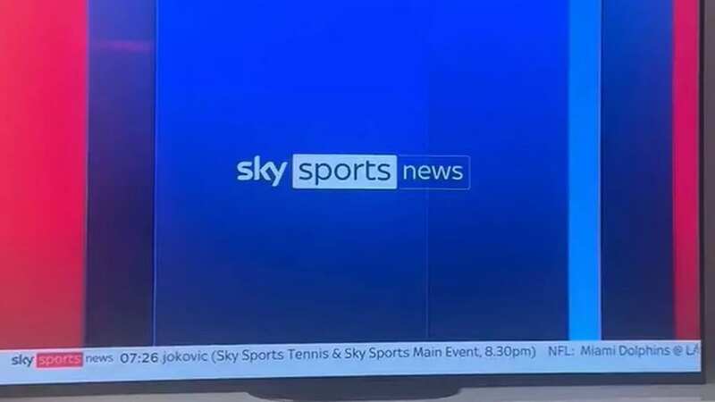 Sky Sports News briefly went off air on Sunday morning (Image: Danny Silvester X/@Doz007)