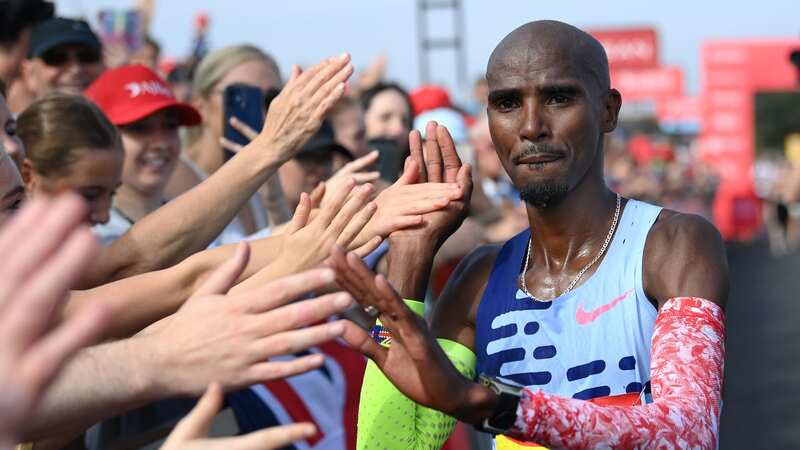 Sir Mo Farah was emotional after finishing the Great North Run (Image: Stu Forster/Getty Images)