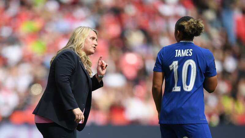 Emma Hayes, Manager of Chelsea speaks with Lauren James (Image: Photo by Harriet Lander - Chelsea FC/Chelsea FC via Getty Images)
