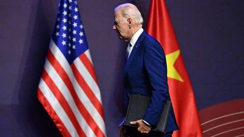 Exhausted Biden wraps up rambling Vietnam speech saying 