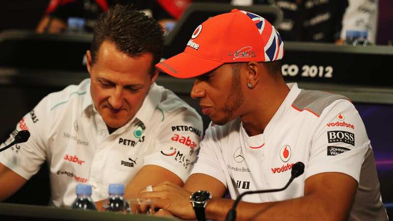 Hamilton and Schumacher won F1 titles with different teams (Image: Getty Images)
