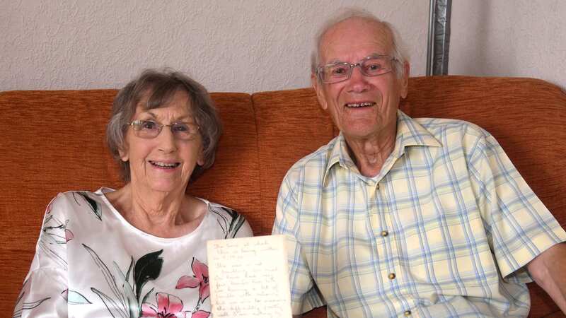 Barbara and Bernard were so happy to see each other again after 40 years (Image: Grimsby Telegraph / MEN Media)