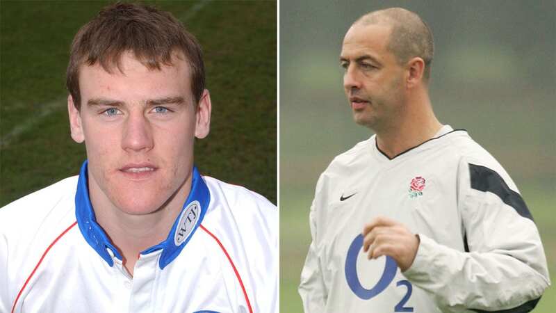 Gareth Ellis. left, in his days at Wakefield when he was approached by England RU backs coach Joe Lydon to cross codes and play centre for the world champions