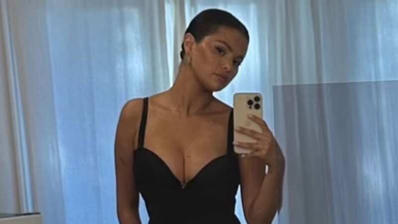Selena posed in the mirror for her fans