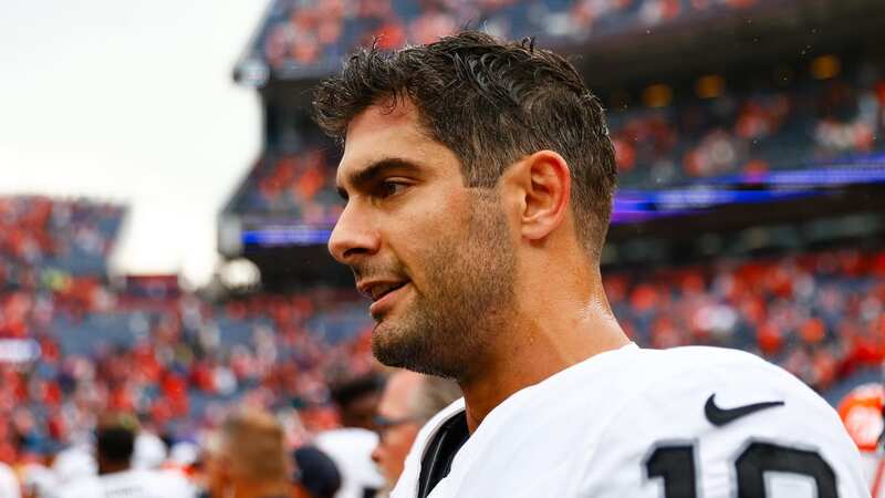 Jimmy Garoppolo impressed in his first game for the Las Vegas Raiders (Image: Justin Edmonds/Getty Images)