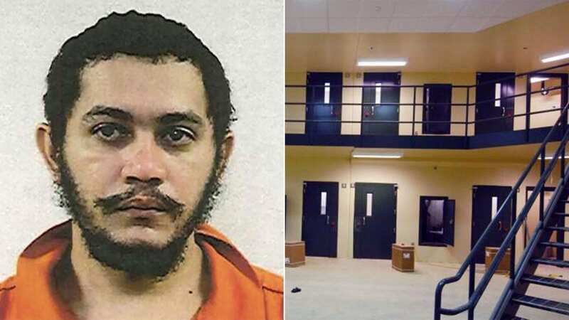 Inside jail where prisoner managed to make daring escape by crab-walking up wall
