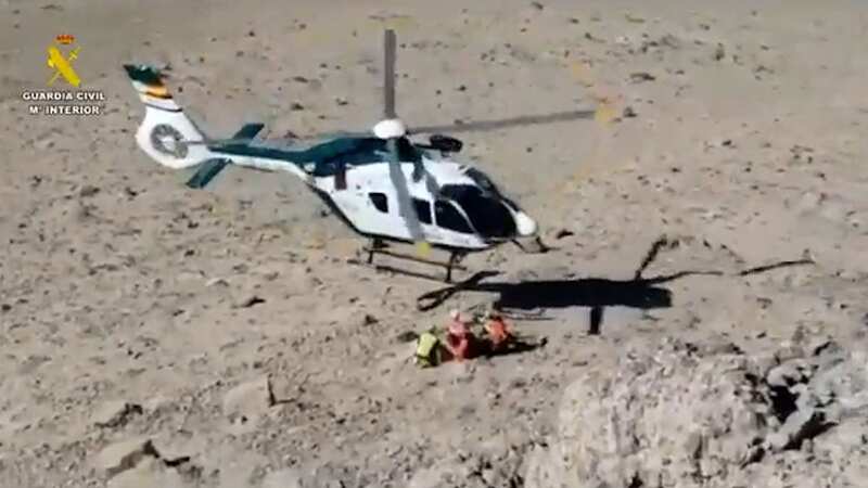 Police performed an emergency rescue in Spain after locating the woman (Image: Newsflash)