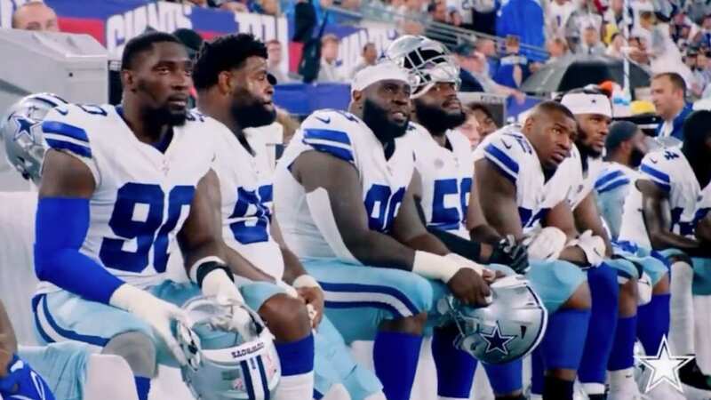 DeMarcus Lawrence and his Dallas Cowboys teammates were in the mood to wreak havoc from the kickoff against the New York Giants. (Image: Dallas Cowboys)