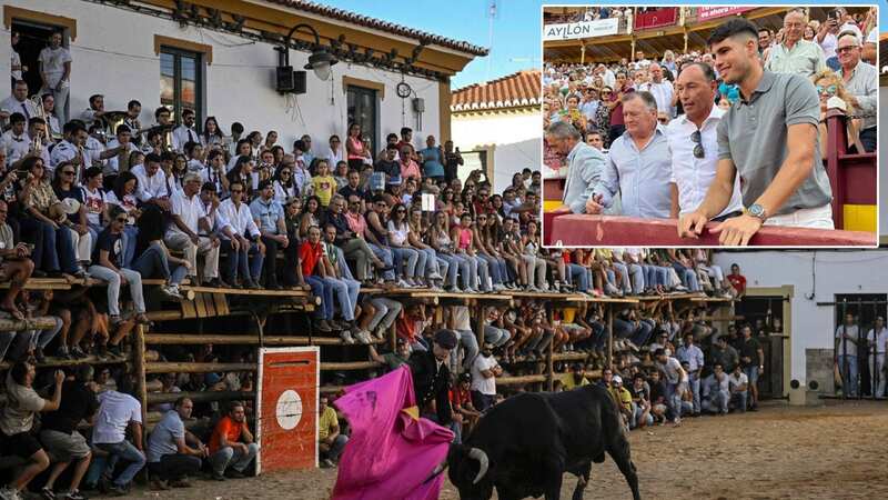 Carlos Alcaraz has been slammed for attending a bullfighting event in his native Spain (Image: Twitter/@ftorodelidia)