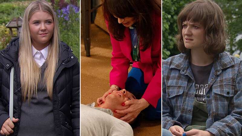 Emmerdale will air some big scenes on the ITV soap next week as one character collapses and is rushed to hospital whilst Gail