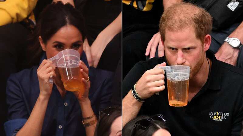 Prince Harry and Meghan were sipping on beers at a recent Invictus Games event