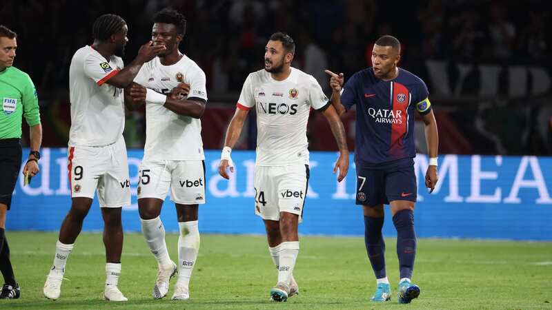 Kylian Mbappe lost his temper as PSG were beaten by Nice (Image: Xavier Laine/Getty Images)