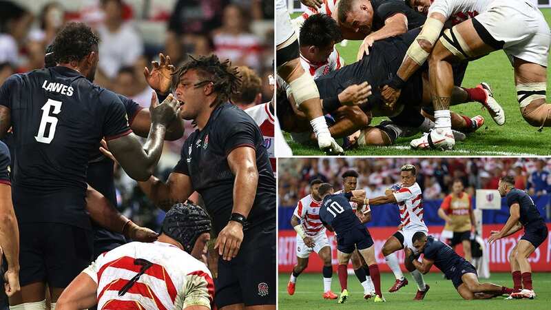 England fend off Japan as Steward and Lawes among scorers in World Cup win