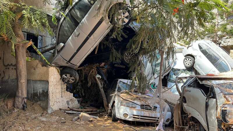 Four Greek rescue workers sent to Libya following devastating flooding have been killed in a car crash (Image: Anadolu Agency via Getty Images)