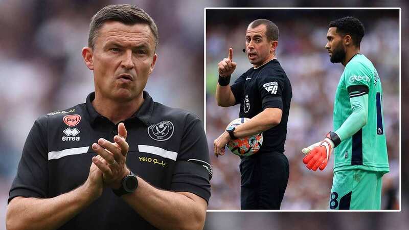 Paul Heckingbottom reacts during the Premier League match between Tottenham Hotspur and Sheffield United.