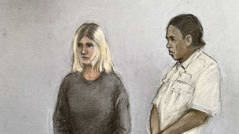 A court sketch of Virginia McCullough by artist Elizabeth Cook (Image: PA)