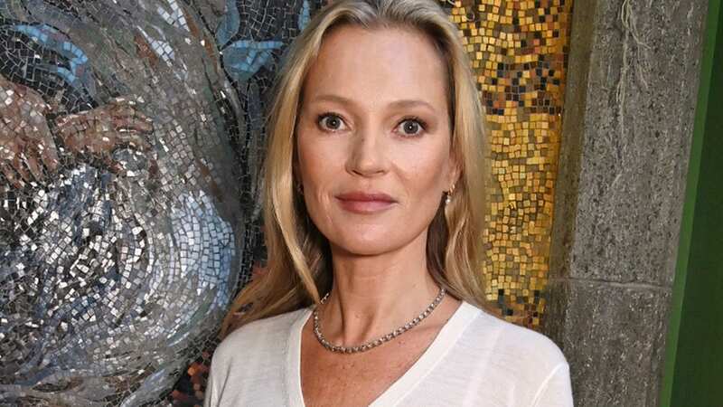 Kate Moss looks fresh-faced as she hosts 