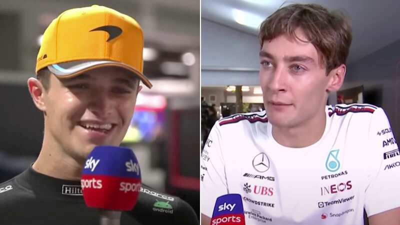 Norris pokes fun at Russell as Mercedes star fights tears after F1 crash