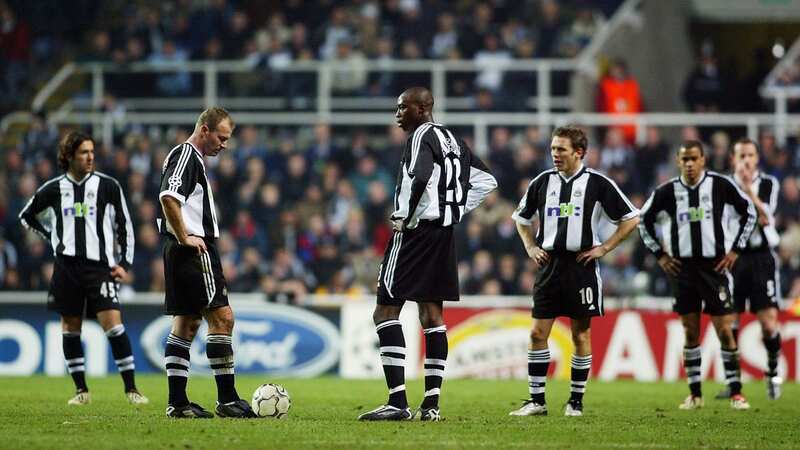 Newcastle suffered a 2-0 defeat to Barcelona in March 2003 (Image: Getty Images)