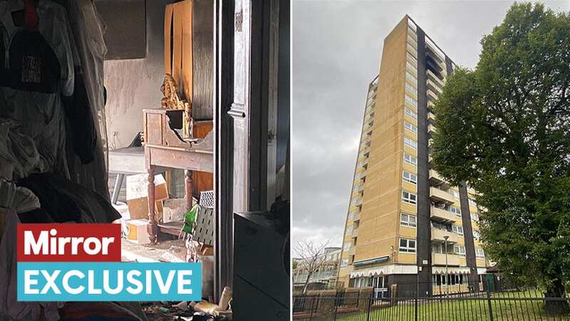 An exterior view of the tower block in Kilburn (Image: Katie Weston/ Daily Mirror)