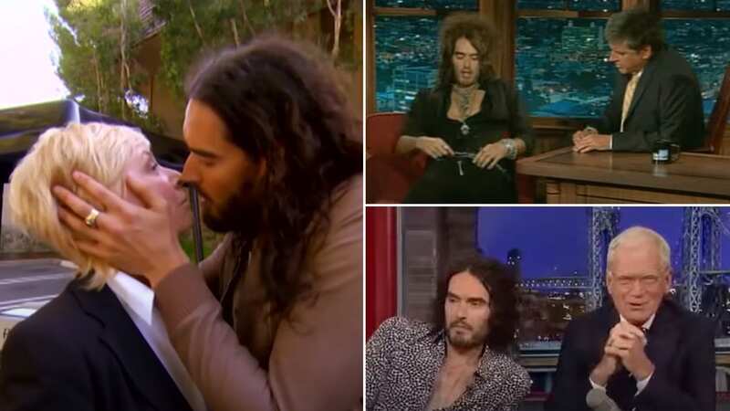 Russell Brand had a number of awkward TV appearances (Image: 60MINUTES/YOUTUBE)