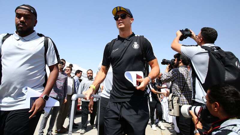 Cristiano Ronaldo arrives in Tehran (Image: Persepolis FC/AFP via Getty Imag)