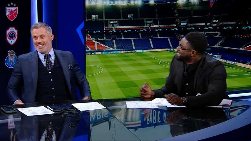 Jamie Carragher immediately fired back (Image: CBS Sports)