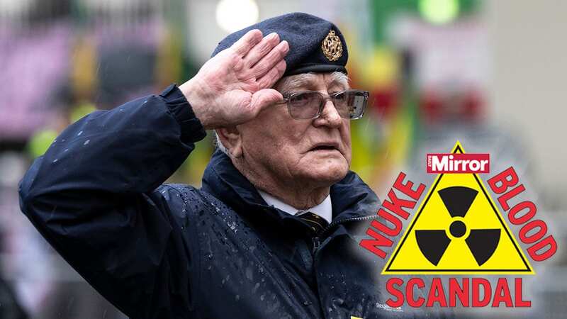 Nuclear veterans today unleash a legal war on the British government (Image: Humphrey Nemar/daily mirror)