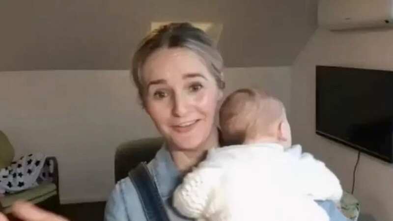 Mum gives her baby the 
