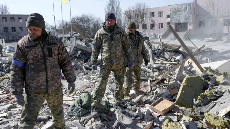 Ukrainian soldiers in the Mykolaiv region last year (Image: AFP via Getty Images)