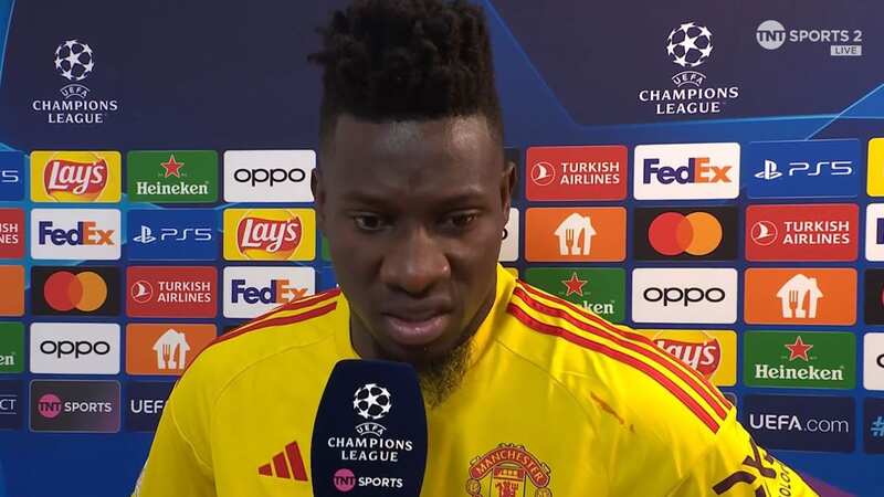 Andre Onana fronted up in his post-match interview (Image: TNT Sports)