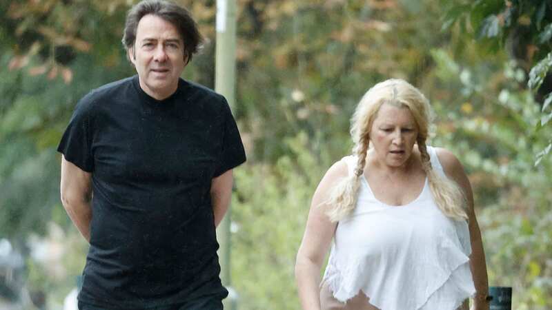 Jonathan stepped out wife with Jane on Tuesday (Image: CLICK NEWS AND MEDIA)