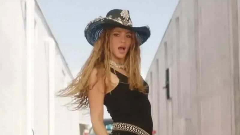 Shakira appeared to take aim at her ex again in her new music video (Image: Vevo)