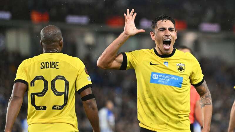 Ezequiel Ponce scored the winner for AEK Athens (Image: Sebastian Frej/Getty Images)